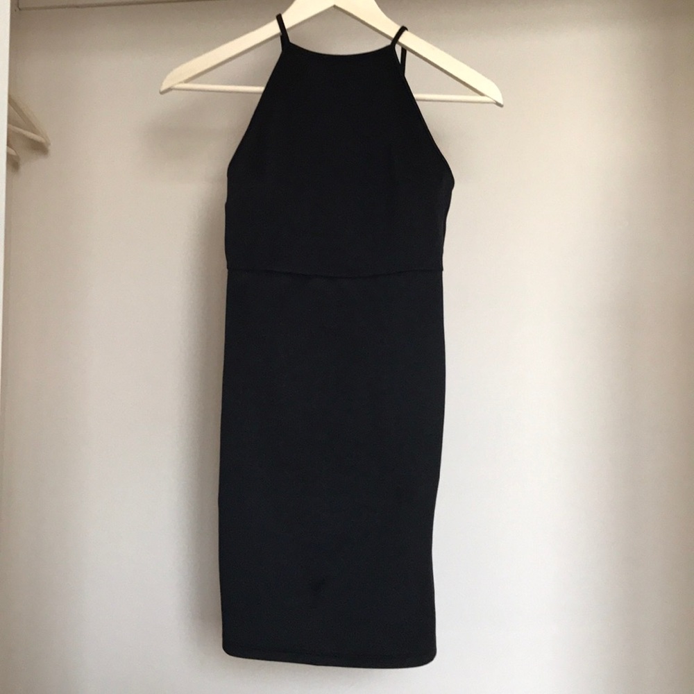 Forever 21 high neck open back mini dress